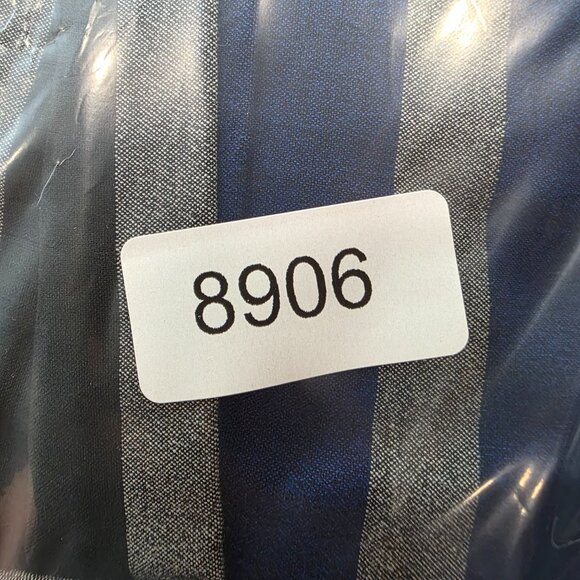 Womens Calvin Klein Blue & Black Striped Sleeveless Sheath Dress Polyester 8 - Picture 9 of 9